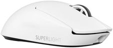 Logitech G PRO X SUPERLIGHT 2 kabellose Gaming-Maus, 60 g Pro-Grade-Maus mit 5 programmierbaren Tasten, 44K-DPI-Sensor, 8.000 Hz Signalrate, USB-C-Ladefunktion für PC/Mac - Weiß