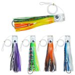 Trolling Lures Saltwater Fishing Lures Offshore Big Game Trolling Lures for Marlin Mahi Tuna Dolphin Wahoo Deep Sea Fishing Lures Rigged with Leader Hooks Squid Skirt