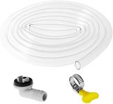 16.5ft/23ft Air Conditioner Drain Hose, 3/5 inch AC Drain Hose Connector, Portable AC Drain Hose Replacement for Mini Split AC Window Air Conditioner Parts (5m/16.5ft)