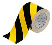 Styxon Waterproof Reflective Safety Tape Roll 2 inch X 30 Meters Yellow Black Striped Floor Marking Tape Hazard Caution Warning Tape Auto Truck Safety Sticker Strips for Wall Factory Trailer Vehicle