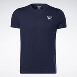 Reebok Men's Identity Left Chest Logo T Shirt, Vector Navy, L UK