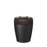 KeepCup Commuter Travel Mug - Insulated Stainless Steel Reusable Coffee Cup with Spillproof Flip Lid - 12oz/340ml - Dark Chocolate