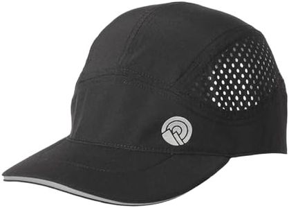 OutdoorEssentials Running Cap - Running Hat & Runner Hat - Jogging Cap - Exercise Hat UPF 50 - Tennis Hats Black