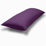 Bare Home Microfiber Body Pillow Cover - Ultra Soft - Cooling Body Pillow Case - Double Brushed - Body Pillowcase with Zipper Closure - Easy Care (21"x54" Body Pillow Cover, Plum)