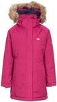 Trespass Girls Waterproof Jacket Windproof Hood School Casual Coat Fame