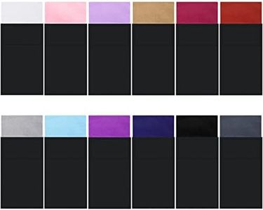 Xuhal 12 Pcs Men's Flat Prefolded Pocket Square Masculine Polyester Suit Rectangular Pocket Square Handkerchief on Card, 12 Colors