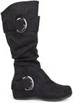 Brinley Co Women's Augusta-02 Slouch Boot, Black, 8 UK