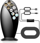 Indoor TV Aerial,560+ Miles Range Digital TV ariels indoor for Smart TV and Older TVs,Support 4K 8K 1080P HD Local Channels with 18FT HD Cable & Signal Booster