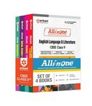 All In One Class 9th Science, Mathematics, Social Science, English for CBSE Exam 2025 (Set of 4 Books)