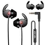 QILERUI Sleep Earphones Ultra Soft Comfortable Earbuds Noise Reduction In-Ear Headphones with Mic&Volume Control for sleeping,Insomnia,Side Sleeper,Snoring, Air Travel, Meditation&Relax Black