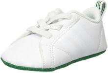 adidas Unisex Babies’ Vs Advantage Crib Low-Top Sneakers, Multicolor (Ftwr White/ftwr White/green), 6-12 Months