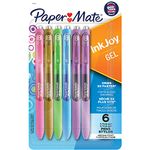 Paper Mate InkJoy Pens, Gel Pens, Medium Point (0.7 mm), Assorted Colours, 6 Count