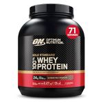 Optimum Nutrition 100% Gold Standard Whey Protein Powder, 24g Protein, Extreme Milk Chocolate, BCAA, low-sugar, Fast-Digesting Isolate for Muscle Gain & Recovery, 2.27 kg, 71 Servings