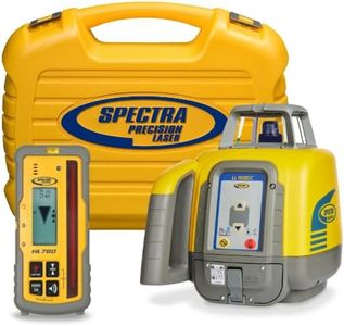 Spectra Precision LL1505C Rotary Laser Kit ±1.5 mm @ 30 m with HL760 Receiver, C70 Clamp, 10 Ah NiMH, Remote, Premium - Small Case — IP66 Rugged