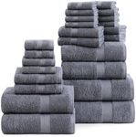 24 piece Towels for Bathroom - 100%