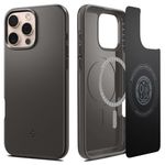 Spigen Case for iPhone 16 Pro Case, Thin Fit MagFit Designed for Apple iPhone 16 Pro - Gunmetal