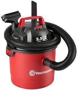 Vacmaster 2.5 Gallon Shop Vacuum Cleaner 2 Peak HP Power Suction Lightweight 3-in-1 Wet Dry Vacuum with Blower & Wall Mount Design for Cleaning Car, Boat, Pet Hair, Hard Floor