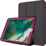 TECHGEAR D-FENCE Case Compatible with Apple iPad Air 3 2019 10.5" - Slimline Shockproof Tough Rugged Protective Armour Defence Smart Case + Stand, Kids Schools Builders Workman Case [Rose]