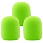 LEFXOMPHY SM57 Pop Filter for Shure SM57 / 545 / Beta SM57A Series Mics Windscreen Replacement for A2WS Microphone Spongue Windsock 3-Pack Green Foam Cover