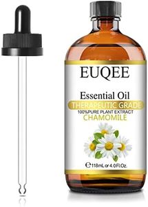 EUQEE Chamomile Essential Oil (4 oz/118 ml) Pure Essential Oil with Glass Dropper, Great for Aromatherapy, Humidifier, Candle Making