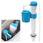 Toilet Flush System Replacement, Adjustable Bottom Entry Toilet Fill Valve, High Pressure Cistern Fill Valve - Prevents Backflow for Home Bathroom Tank Maintenance Water Saving