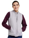 Amazon Brand - Symbol Women's Quilted Jacket (AW19KJ002_Stone Grey_3XL)