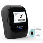 CLABEL Label Maker Machine: 221B Bluetooth Label Printer 2 Inch Sticker Thermal Label Printer Barcode Portable Printer Compatible with iOS & Android for Home Business with 40x30mm Label (Black)