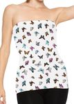 Women's Cotton Tube Top Butterfly 2X