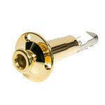 Input Jack Socket/Strap Pin for Acoustic Guitars Gold