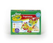 CRAYOLA Washable Finger Paints (6 Pack), Toddler Arts & Crafts Supplies, Gifts for Kids, Ages 1, 2, 3