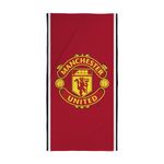 Manchester United FC Character World Official Towel | Super Soft Feel, Badge Football Club Design | Perfect The Home, Bath, Beach & Swimming Pool | One Size 75cm x 150cm | 100% Cotton