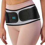 Sacroiliac Hip Belt for Women & Men That Alleviate Sciatica, Lower Back & Lumbar Pain Relief. Diamond Back Brace Provides SI Joint Pelvic Support Nerve Compression & Stability Anti-Slip (Regular Size)