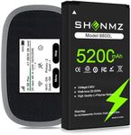 SHENMZ Verizon MiFi 8800L Battery, [5200mAh] Higher Capacity Li-ion Replacement Battery for Verizon Wireless Novatel Jetpack MiFi 8800L, Verizon Mifi7730L Mobile Hotspot P/N: 40123117