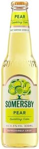 Somersby Pear Cider, Easy Drinking Sparkling Cider, 4.5% ABV, 330mL (Case of 24 Bottles)