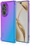 Osophter for Honor 200 Pro 5G Case: two color gradient reinforced corner TPU shock absorption flexible Cell Phone Cover for Honor 200 Pro 5G(Purple Blue)