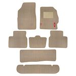 Elegant Non Woven Carpet Cord Beige Custom Fit Car Mat Compatible With Datsun Go Plus