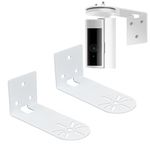 TEKCAM Adhesive Wall Mount Bracket Compatible with Ring Indoor Cam (2nd Gen and 1st Gen), 2Pack Metal Wall Bracket Stand Holder for Security Camera,No Drilling