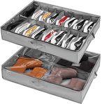 Under Bed Shoe Storage Box Set of 2