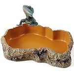 Reptile Food Water Rock Bowls - Res