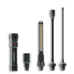 Ledlenser Workers Friend Rechargeable 4 in 1 Quick Connect Portable USB Work Light, 280 Lumen Inspection Lamp, Magnetic, Flexible, Up to 5.5H Battery, LED Lamp for DIY Workshop Garage Mechanic