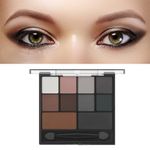 Fychuo Smokey Eyeshadow Palette Black Eyeshadow Grey Eye Shadow Pallets for Women Brown Eyeshadow Palette 10 Colours Matte Eyeshadow Waterproof Nude Eye Makeup with Brush