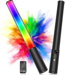 LUXCEO RGB LED Light Wand, RGB Light Tube LED Video Light Stick,Brightness 0-100% adjustable,2500K-6500K CRI 95+ Full-Color, Built-in Battery,12 Light Scenes for Tiktok, Youtube, Vlog, Photography