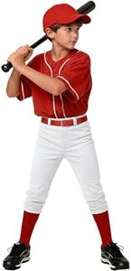 Toddler Baseball Pants for Boys Girls Softball Tee Ball Pant Uniform Elastic Waist Pants (White 3T)