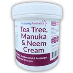 Tea Tree, Manuka & Neem Cream 250g - Antibacterial, Anti-fungal, Antiseptic, Anti-Itch, Dry and Cracked Skin