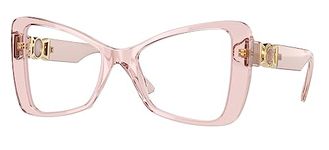 Eyeglasses Versace VE 3312 5339 Transparent Pink, Pink, 53/19/145