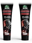 Dabur Herb'l Activated Charcoal & Mint Toothpaste - Star Wars Pack (Black Gel)- 240g (120gx2) Combo Pack | For Whitening | Fluoride Free Toothpaste | Fights Plaque & Extrinsic Stains