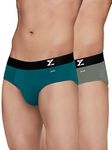 XYXX Men’s Aero Silver Cotton Underwear for Men, Anti-Odour Silver Tech, Lasting Freshness, Moisture Absorbent Pack of 2 (XXL; Legion Blue + Frost Grey)