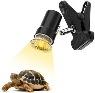 DaToo Reptile Heat Lamp Rotatable Turtle Heating Light with 50W UVA UVB Heat Bulb Simulated Sunlight Basking Spot Lamp with Clamp for Reptiles Lizard Amphibian Bearded Dragon Snake