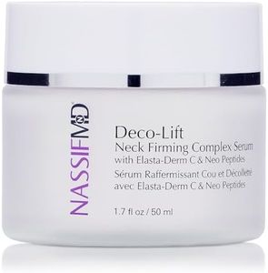 NassifMD Deco-Lift Neck Firming Cream and Tightening Complex Serum, Neck Tightening Cream for Neck Firming, Neck Wrinkle Cream for Saggy Neck, Neck Firming Cream Tightening Sagging Skin