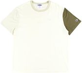 Champion Lightweight Blocked Mens Active Shirts & Tees Size XXL, Color: Off-White/Oatmeal Heather